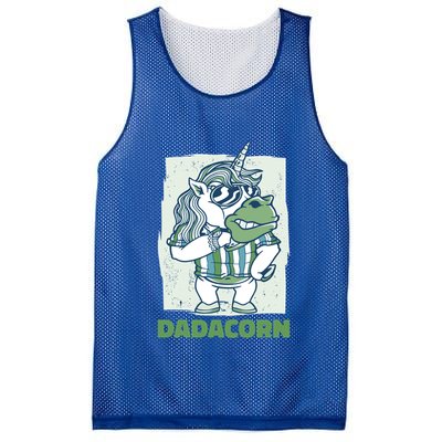 Dadacorn With A Unicorn For Father's Day Gift Mesh Reversible Basketball Jersey Tank