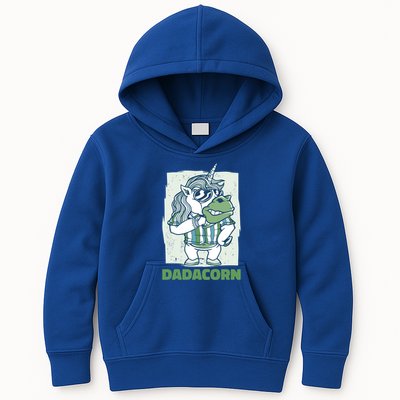 Dadacorn With A Unicorn For Father's Day Gift Kids Hoodie