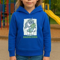Dadacorn With A Unicorn For Father's Day Gift Kids Hoodie