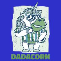 Dadacorn With A Unicorn For Father's Day Gift Kids Hoodie