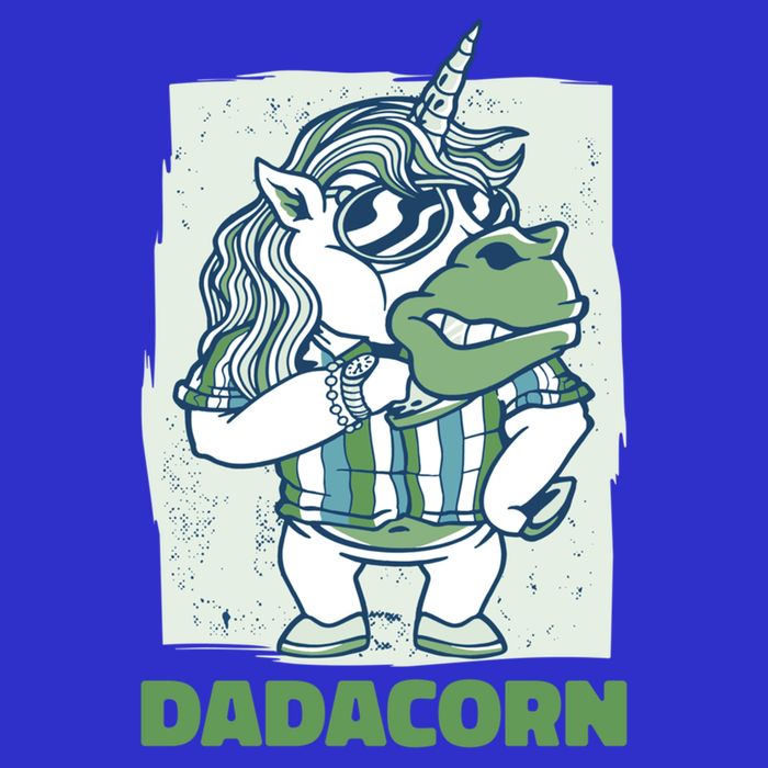 Dadacorn With A Unicorn For Father's Day Gift Kids Hoodie