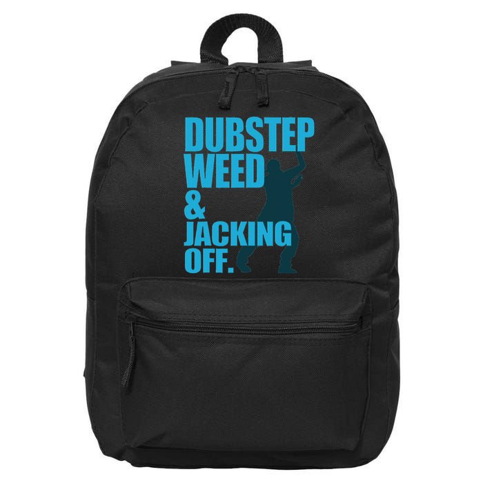 Dubstep Weed And Jacking Off 16 in Basic Backpack