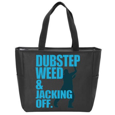 Dubstep Weed And Jacking Off Zip Tote Bag