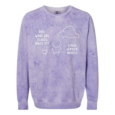 Dad What Are Clouds Made Of Colorblast Crewneck Sweatshirt