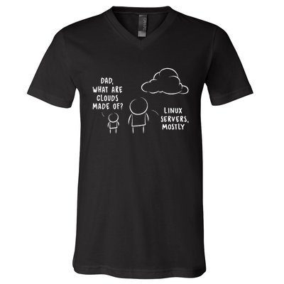 Dad What Are Clouds Made Of V-Neck T-Shirt