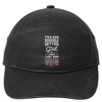 Dont Work As Hard As Tile And Marble Setter 7-Panel Snapback Hat