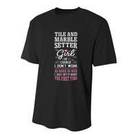 Dont Work As Hard As Tile And Marble Setter Youth Performance Sprint T-Shirt