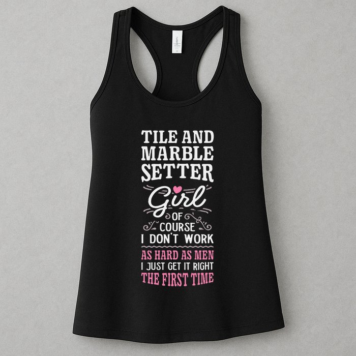 Dont Work As Hard As Tile And Marble Setter Womens Tank Top