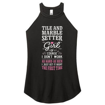 Dont Work As Hard As Tile And Marble Setter Women's Perfect Tri Rocker Tank