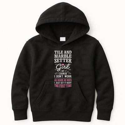 Dont Work As Hard As Tile And Marble Setter Kids Hoodie