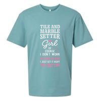Dont Work As Hard As Tile And Marble Setter Sueded Cloud Jersey T-Shirt