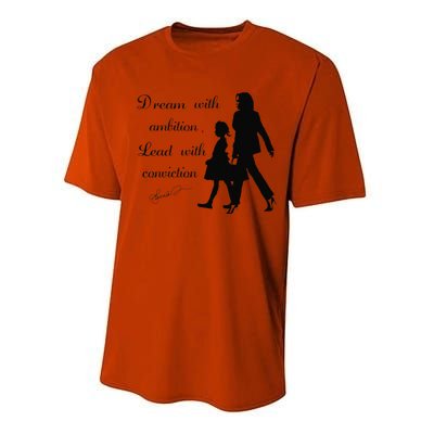 Dream With Ambition Lead With Conviction Kamala Harris 2024 Performance Sprint T-Shirt