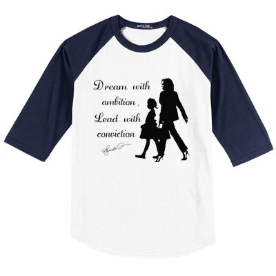 Dream With Ambition Lead With Conviction Kamala Harris 2024 Baseball Sleeve Shirt