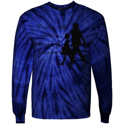 Dream With Ambition Lead With Conviction Kamala Harris 2024 Tie-Dye Long Sleeve Shirt