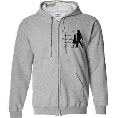 Dream With Ambition Lead With Conviction Kamala Harris 2024 Full Zip Hoodie