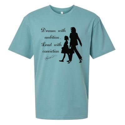 Dream With Ambition Lead With Conviction Kamala Harris 2024 Sueded Cloud Jersey T-Shirt