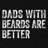 Dads With Beards Are Better FatherS Day Funny Dad Jokes Ladies PosiCharge Tri-Blend Wicking Tank