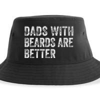 Dads With Beards Are Better FatherS Day Funny Dad Jokes Sustainable Bucket Hat