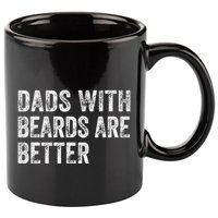 Dads With Beards Are Better FatherS Day Funny Dad Jokes 11oz C Handle Ceramic Mug