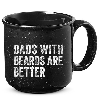 Dads With Beards Are Better FatherS Day Funny Dad Jokes 15oz Campfire Ceramic Mug