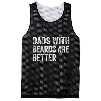 Dads With Beards Are Better FatherS Day Funny Dad Jokes Mesh Reversible Basketball Jersey Tank