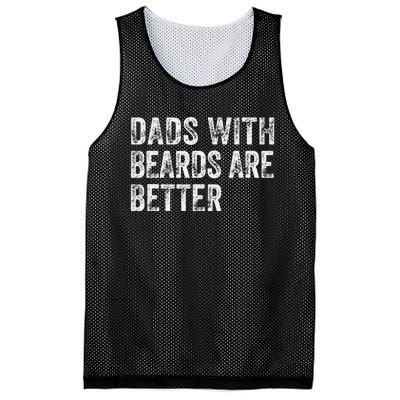 Dads With Beards Are Better FatherS Day Funny Dad Jokes Mesh Reversible Basketball Jersey Tank