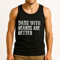 Dads With Beards Are Better FatherS Day Funny Dad Jokes Tank Top