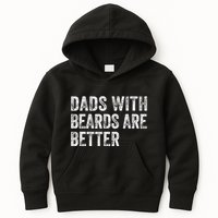 Dads With Beards Are Better FatherS Day Funny Dad Jokes Kids Hoodie
