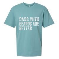Dads With Beards Are Better FatherS Day Funny Dad Jokes Sueded Cloud Jersey T-Shirt