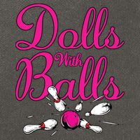 Dolls With Balls, Funny Women Bowling Team Name Cotton Canvas Backpack