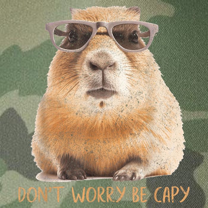 Dont Worry Be Capy Capybara Funny Capybara Lovers Legacy Tie Dye Trucker Hat