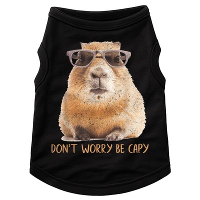 Dont Worry Be Capy Capybara Funny Capybara Lovers Doggie Tank