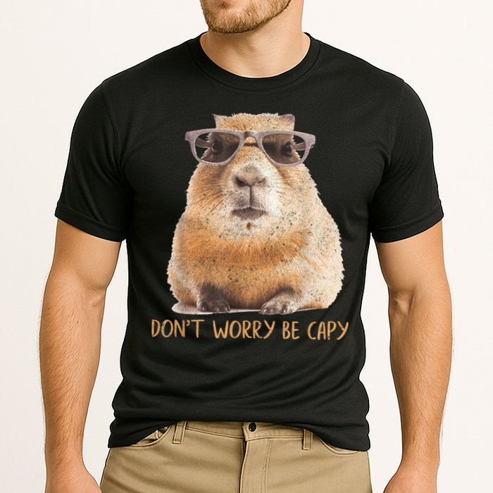 Dont Worry Be Capy Capybara Funny Capybara Lovers Performance Shirt