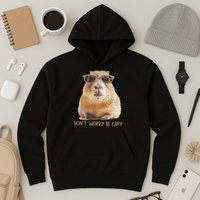 Dont Worry Be Capy Capybara Funny Capybara Lovers Hoodie