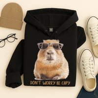 Dont Worry Be Capy Capybara Funny Capybara Lovers Hoodie