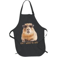 Dont Worry Be Capy Capybara Funny Capybara Lovers Apron