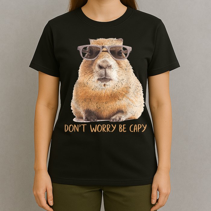 Dont Worry Be Capy Capybara Funny Capybara Lovers T-Shirt