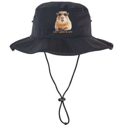 Dont Worry Be Capy Capybara Funny Capybara Lovers Bucket Hat