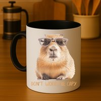 Dont Worry Be Capy Capybara Funny Capybara Lovers Mug