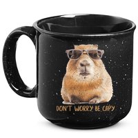 Dont Worry Be Capy Capybara Funny Capybara Lovers 15oz Campfire Ceramic Mug