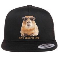 Dont Worry Be Capy Capybara Funny Capybara Lovers Flatbill Hat