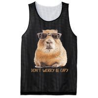 Dont Worry Be Capy Capybara Funny Capybara Lovers Mesh Reversible Basketball Jersey Tank
