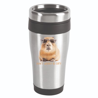 Dont Worry Be Capy Capybara Funny Capybara Lovers 16oz Travel Tumbler