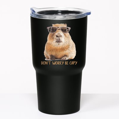 Dont Worry Be Capy Capybara Funny Capybara Lovers Tumbler
