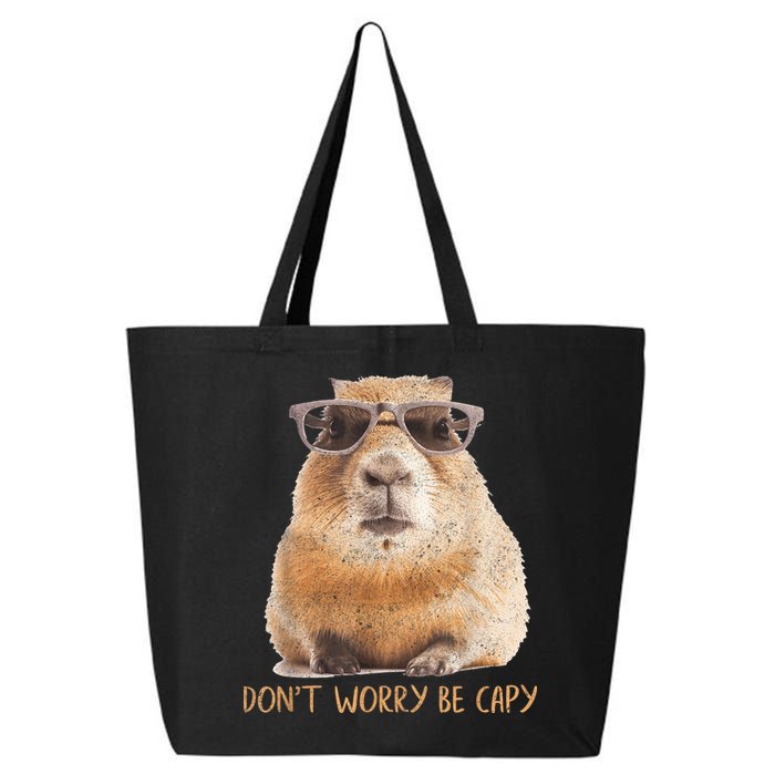 Dont Worry Be Capy Capybara Funny Capybara Lovers 25L Jumbo Tote