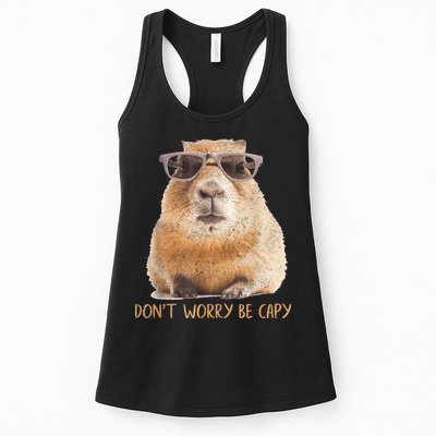 Dont Worry Be Capy Capybara Funny Capybara Lovers Womens Tank Top