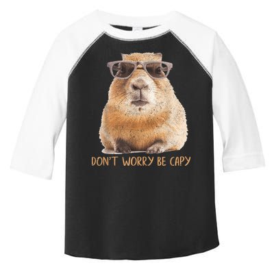 Dont Worry Be Capy Capybara Funny Capybara Lovers Toddler Fine Jersey T-Shirt
