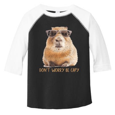 Dont Worry Be Capy Capybara Funny Capybara Lovers Toddler Fine Jersey T-Shirt