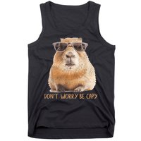 Dont Worry Be Capy Capybara Funny Capybara Lovers Tank Top