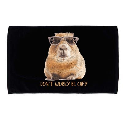Dont Worry Be Capy Capybara Funny Capybara Lovers Microfiber Hand Towel